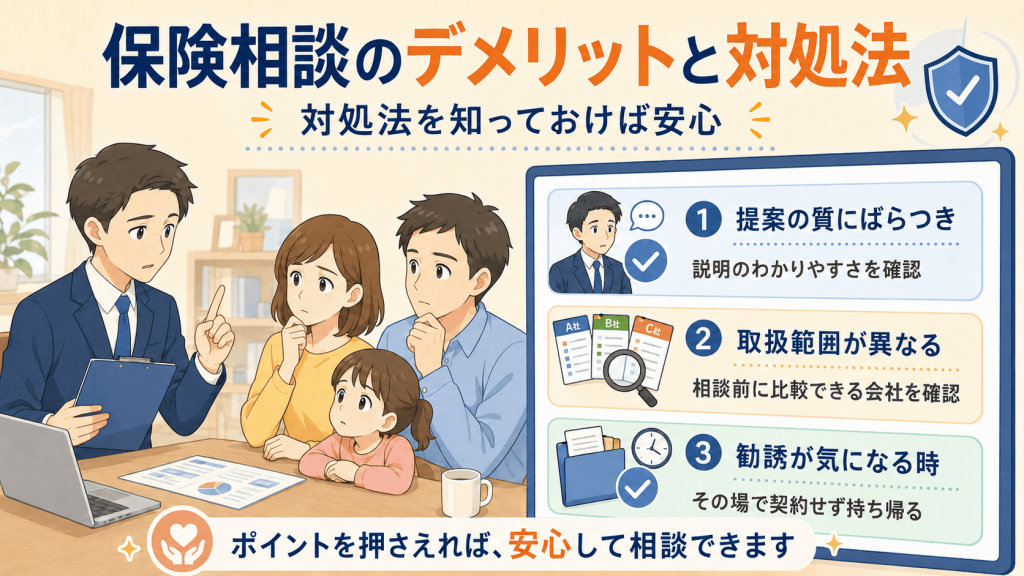 保険相談のデメリットと対処法