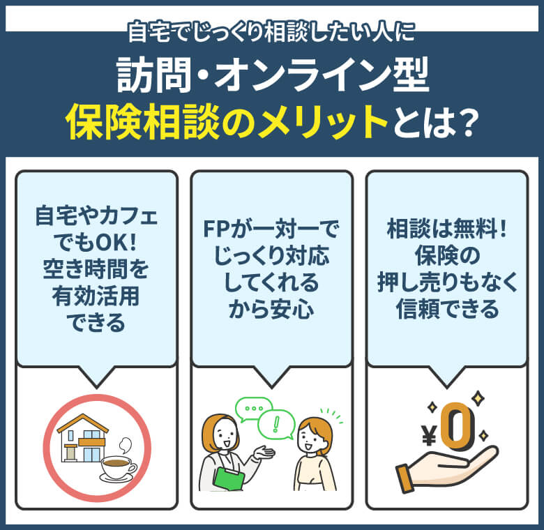 訪問・オンライン型保険相談のメリットとは？自宅でじっくり相談したい人に