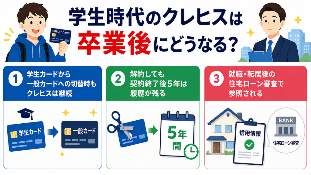 卒業後のクレヒス引継ぎ