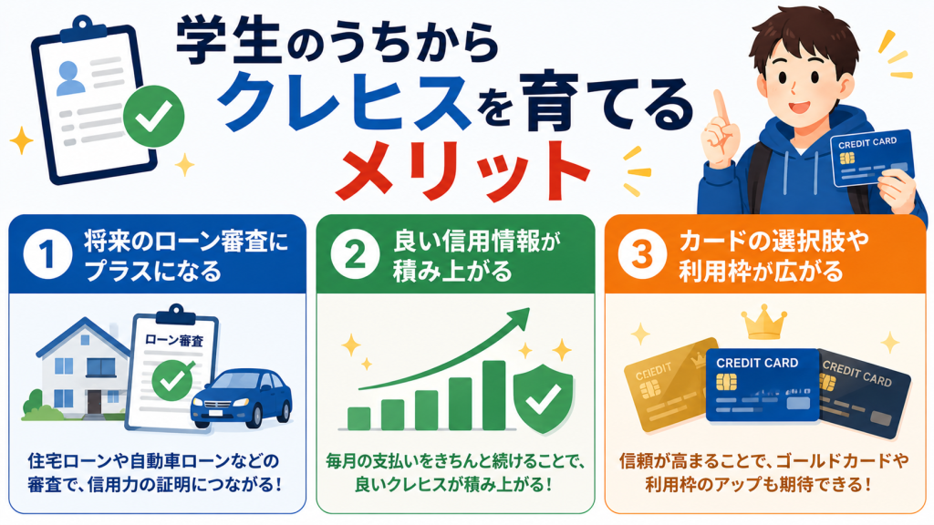 学生がクレヒス育てるメリット